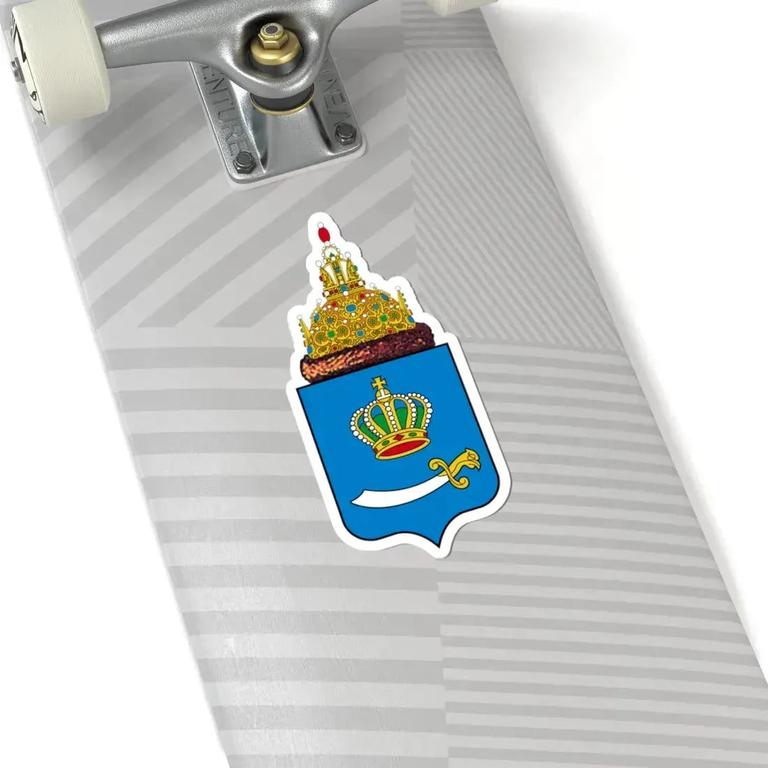 Герб царства Астраханского 1882 (Russia) (Coat of Arms) STICKER Vinyl Kiss-Cut Decal - The Sticker Space