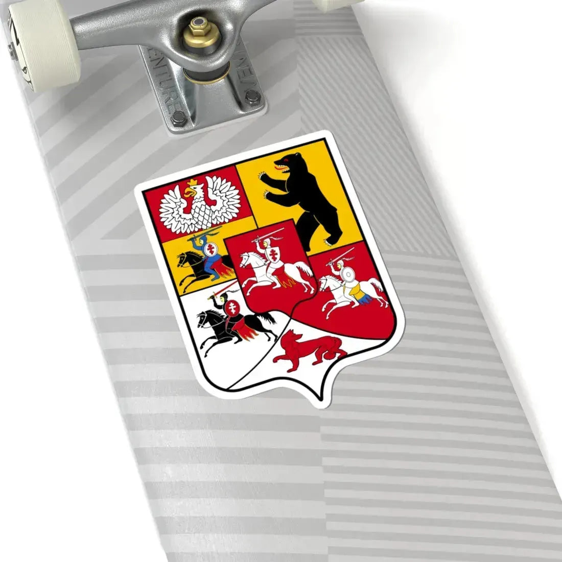 Герб Княжества и области белорусские и литовские 1882 (Russia) (Coat of Arms) STICKER Vinyl Kiss-Cut Decal - The Sticker Space