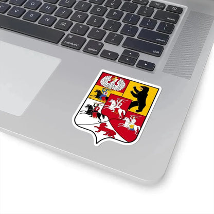 Герб Княжества и области белорусские и литовские 1882 (Russia) (Coat of Arms) STICKER Vinyl Kiss-Cut Decal - The Sticker Space