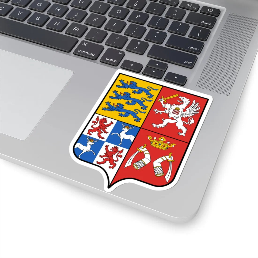 Герб Области прибалтийские 1882 (Russia) (Coat of Arms) STICKER Vinyl Kiss-Cut Decal - The Sticker Space