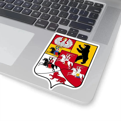 Герб Княжества и области белорусские и литовские 1882 (Russia) (Coat of Arms) STICKER Vinyl Kiss-Cut Decal - The Sticker Space