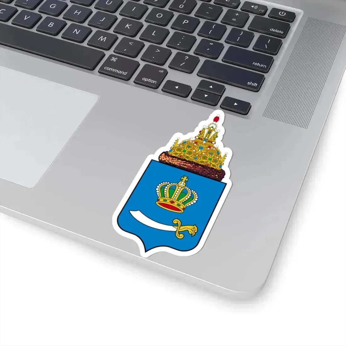 Герб царства Астраханского 1882 (Russia) (Coat of Arms) STICKER Vinyl Kiss-Cut Decal - The Sticker Space