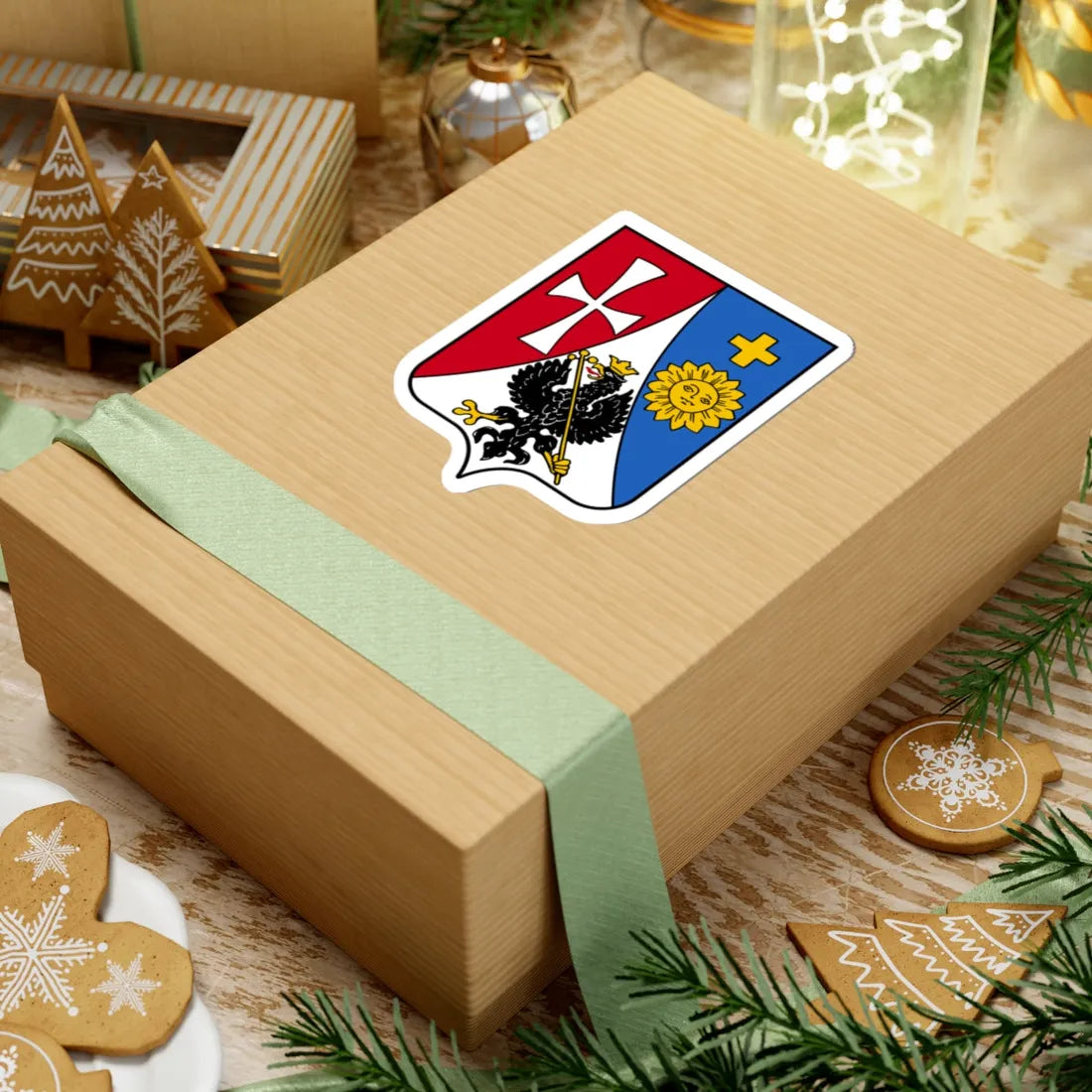 Герб Княжества и области Юго-Западные 1882 (Ukraine) (Coat of Arms) STICKER Vinyl Kiss-Cut Decal - The Sticker Space