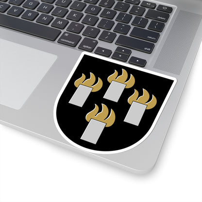 Suomussalmi.vaakuna (Finland) (Coat of Arms) STICKER Vinyl Kiss-Cut Decal