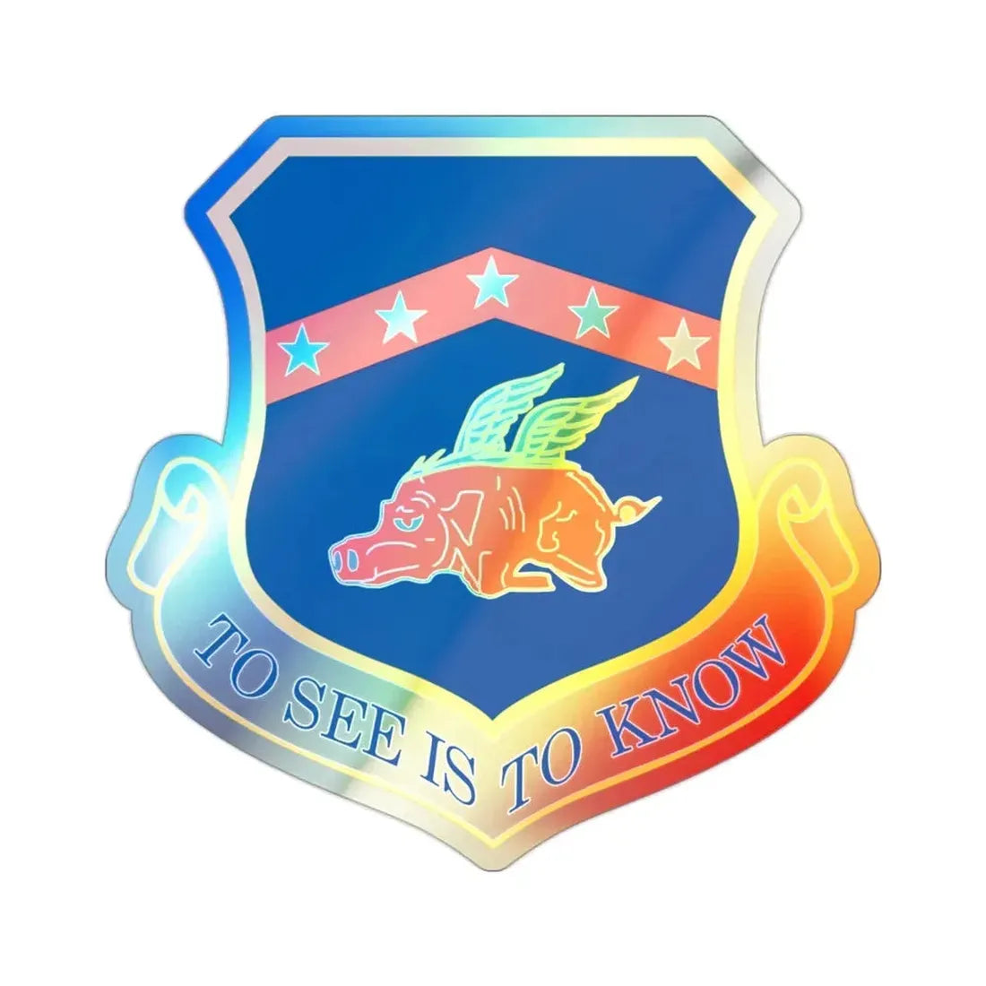 188th Fighter Wing (U.S. Air Force) Holographic STICKER Die-Cut Vinyl Decal - The Sticker Space