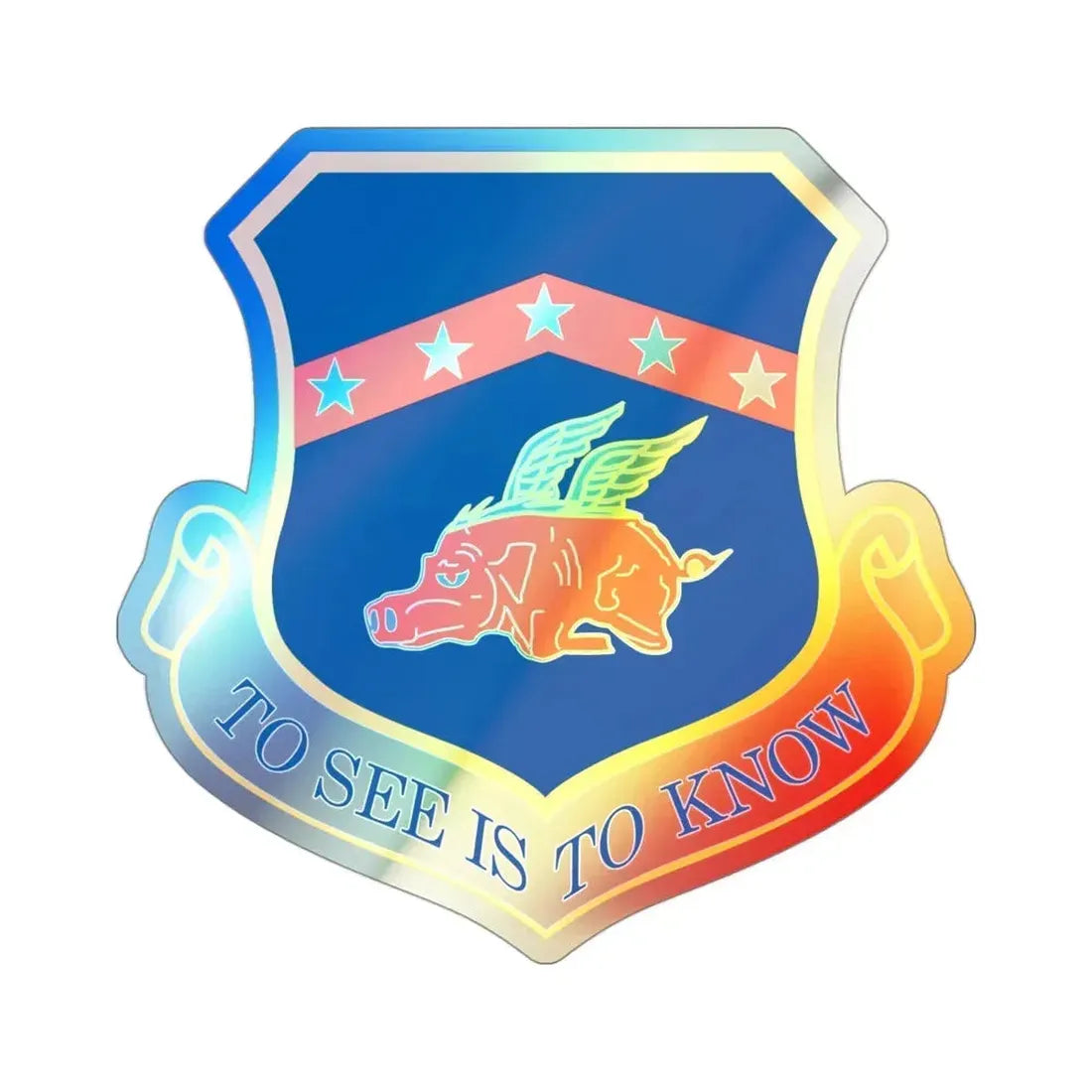188th Fighter Wing (U.S. Air Force) Holographic STICKER Die-Cut Vinyl Decal - The Sticker Space