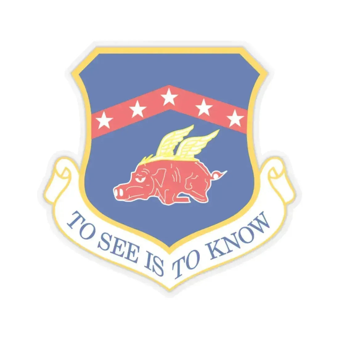 188th Fighter Wing (U.S. Air Force) STICKER Vinyl Kiss-Cut Decal 6 Inch Transparent - The Sticker Space