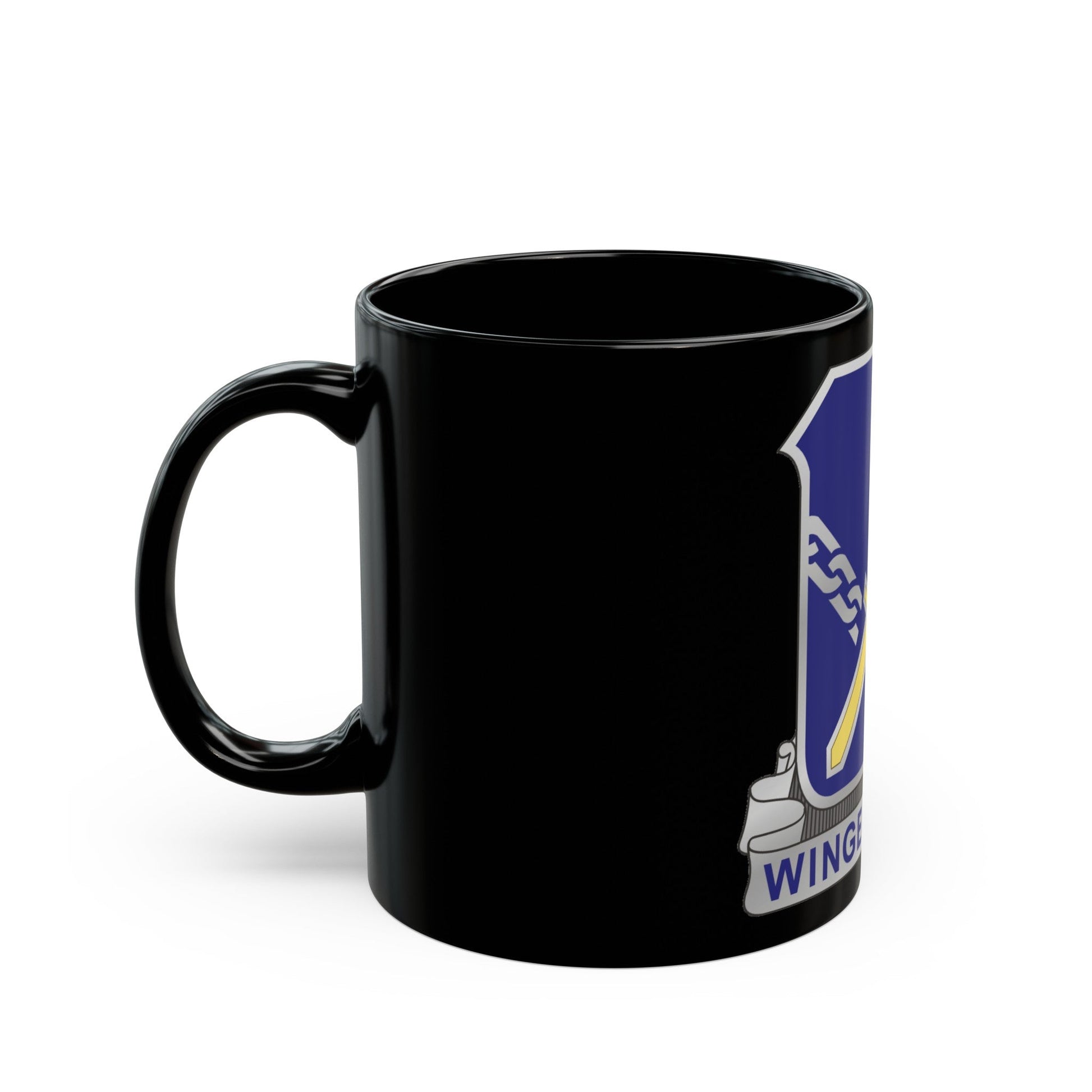 188th Infantry Regiment (U.S. Army) Black Coffee Mug-The Sticker Space