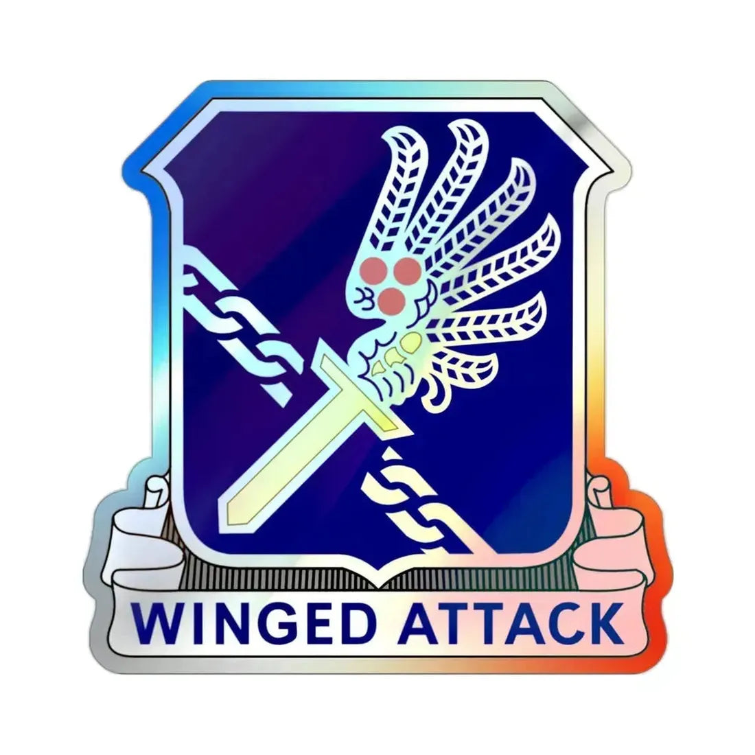 188th Infantry Regiment (U.S. Army) Holographic STICKER Die-Cut Vinyl Decal 2 Inch Holographic - The Sticker Space