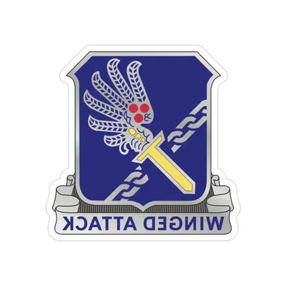 188th Infantry Regiment (U.S. Army) REVERSE PRINT Transparent Die-Cut STICKER 3 Inch Die-Cut Transparent - The Sticker Space