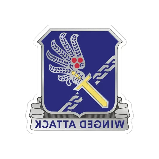 188th Infantry Regiment (U.S. Army) REVERSE PRINT Transparent Die-Cut STICKER 6 Inch Die-Cut Transparent - The Sticker Space