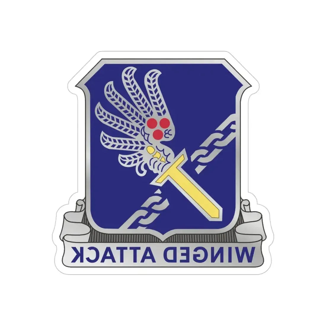 188th Infantry Regiment (U.S. Army) REVERSE PRINT Transparent Die-Cut STICKER - The Sticker Space