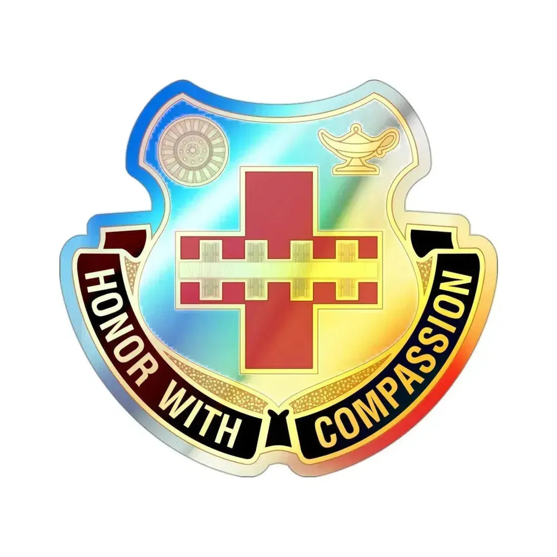 188th Medical Battalion (U.S. Army) Holographic STICKER Die-Cut Vinyl Decal 3 Inch - The Sticker Space