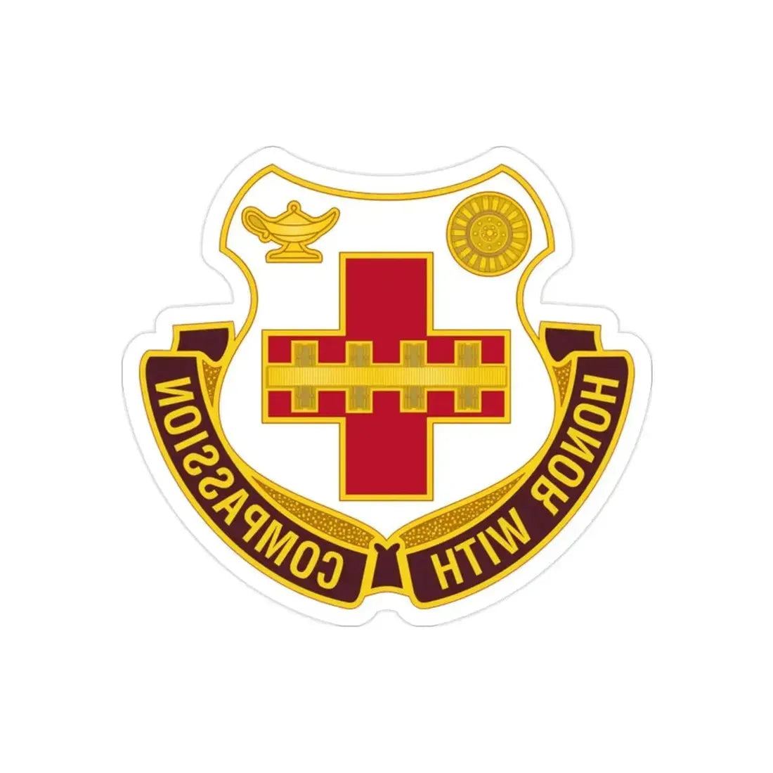 188th Medical Battalion (U.S. Army) REVERSE PRINT Transparent Die-Cut STICKER - The Sticker Space