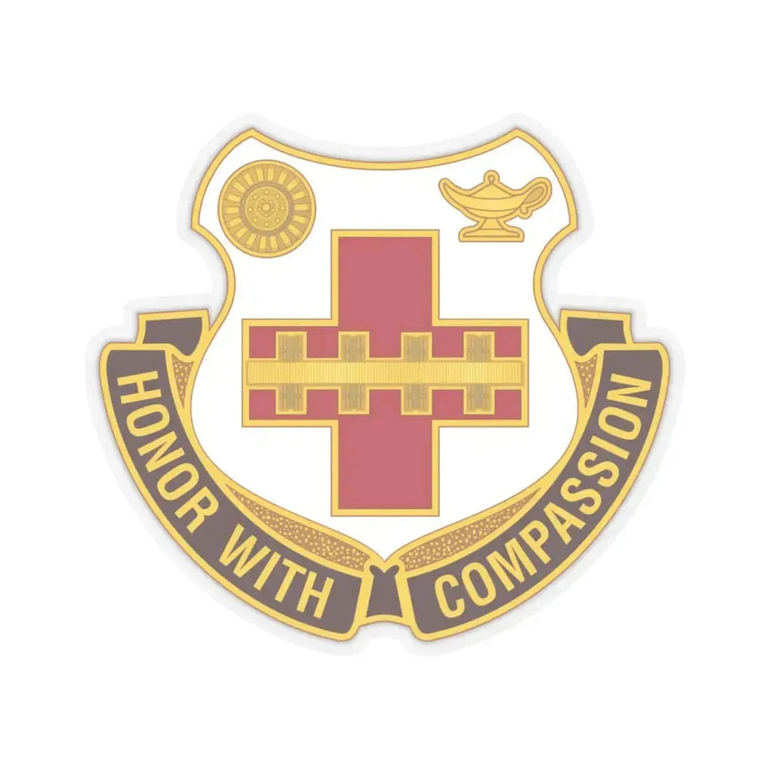 188th Medical Battalion (U.S. Army) STICKER Vinyl Kiss-Cut Decal 4 Inch Transparent - The Sticker Space