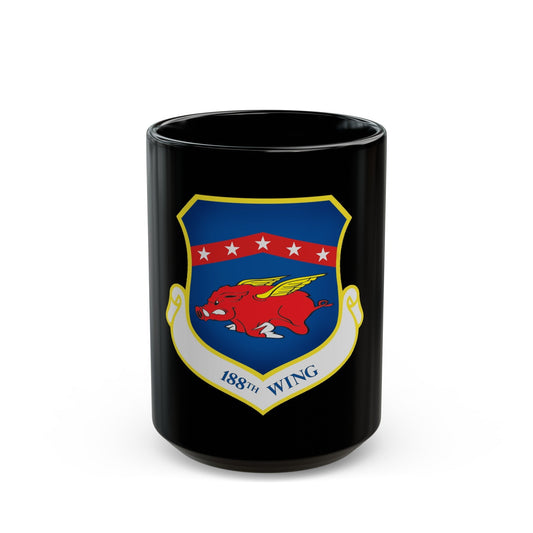 188th Wing (U.S. Air Force) Black Coffee Mug-15oz-The Sticker Space