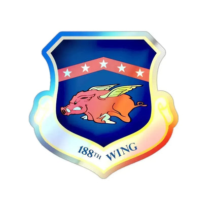 188th Wing (U.S. Air Force) Holographic STICKER Die-Cut Vinyl Decal 2 Inch Holographic - The Sticker Space