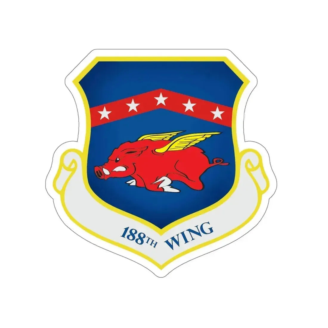 188th Wing (U.S. Air Force) STICKER Vinyl Die-Cut Decal 6 Inch - The Sticker Space