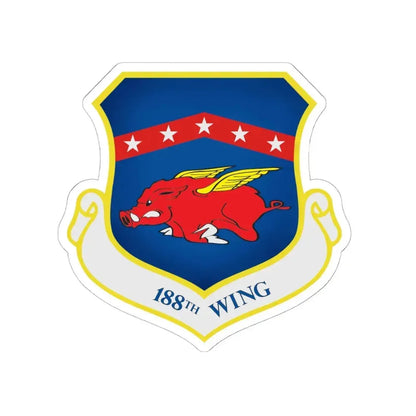 188th Wing (U.S. Air Force) STICKER Vinyl Kiss-Cut Decal 6 Inch White - The Sticker Space