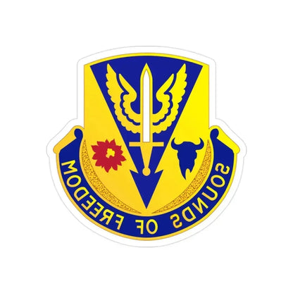 189 Aviation Regiment (U.S. Army) REVERSE PRINT Transparent Die-Cut STICKER 2 Inch Die-Cut Transparent - The Sticker Space