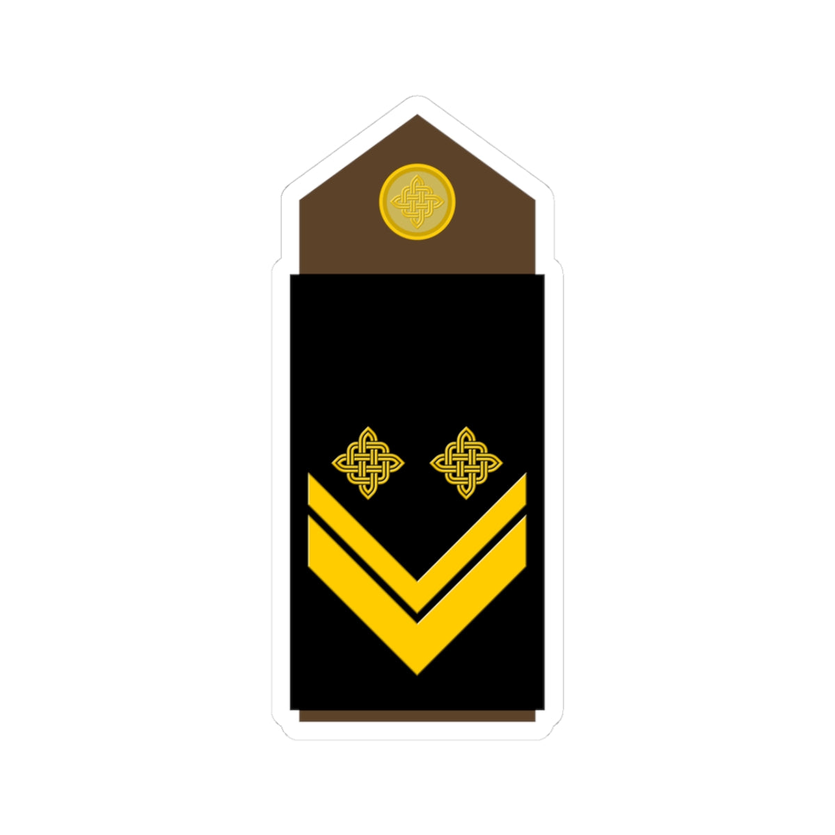 Army HRV OR 08 (Croatia) (Military Rank) STICKER Vinyl Kiss-Cut Decal