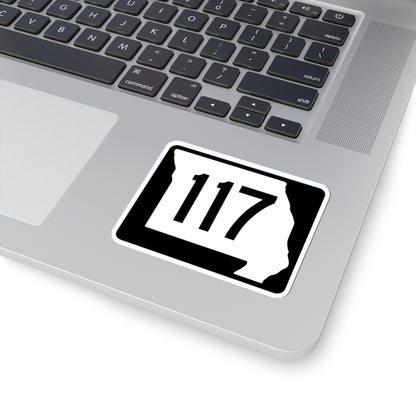 MO-117 (Missouri) (Road Sign) STICKER Vinyl Kiss-Cut Decal
