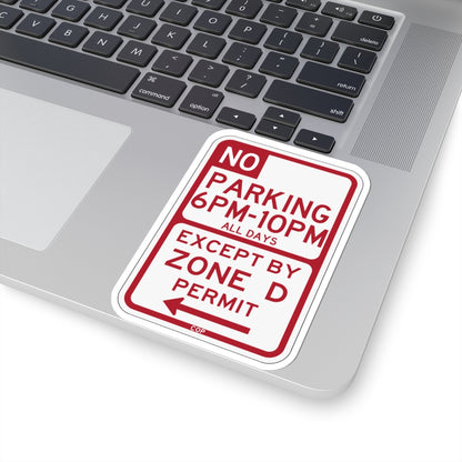 PBOT Road sign P1450L (Oregon) (Road Sign) STICKER Vinyl Kiss-Cut Decal