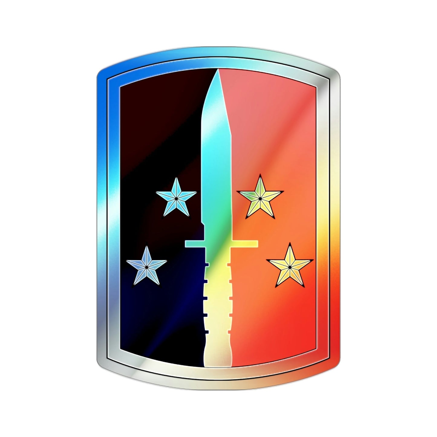 189th Infantry Brigade (U.S. Army) Holographic STICKER Die-Cut Vinyl Decal-2 Inch-The Sticker Space