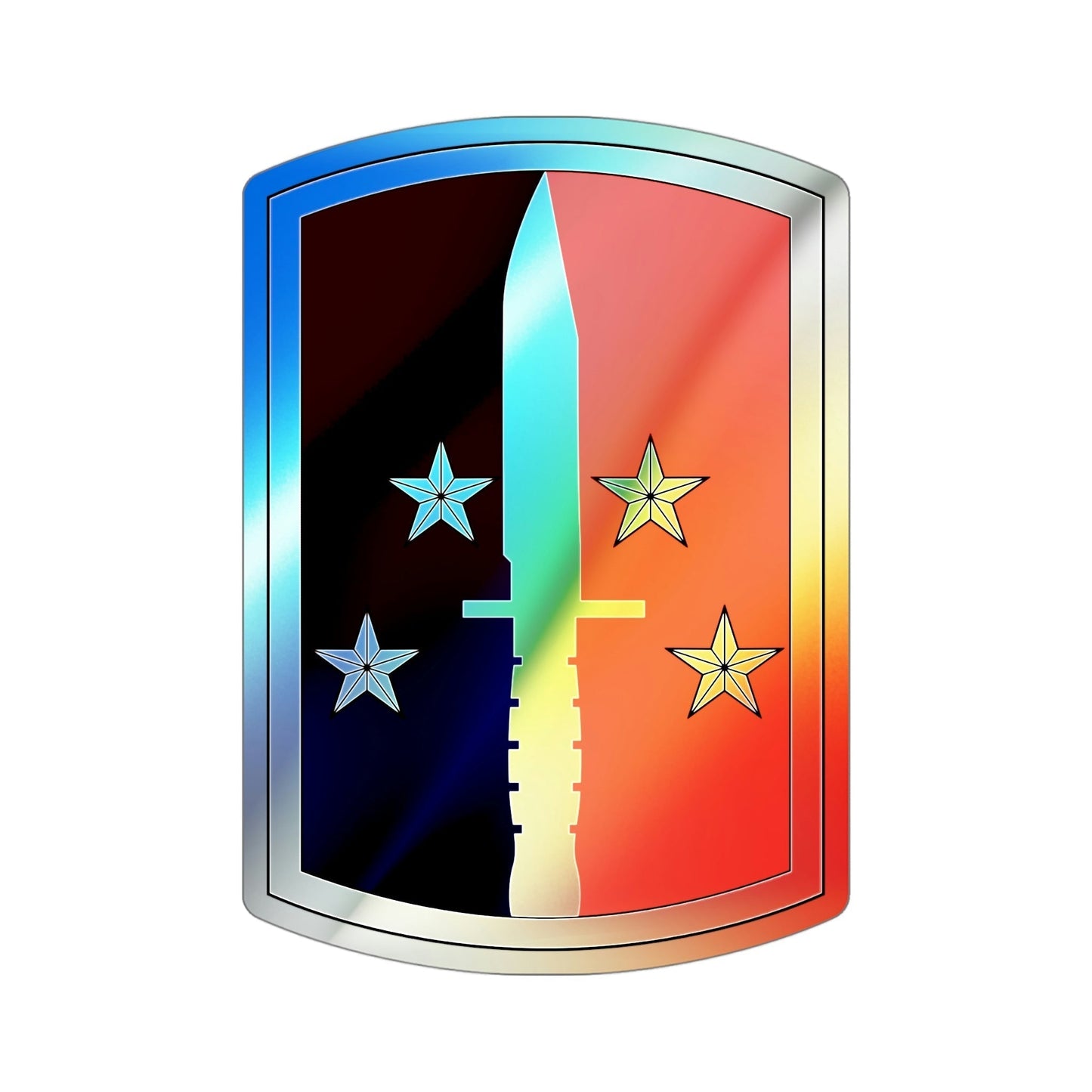 189th Infantry Brigade (U.S. Army) Holographic STICKER Die-Cut Vinyl Decal-4 Inch-The Sticker Space