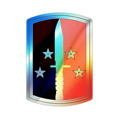 189th Infantry Brigade (U.S. Army) Holographic STICKER Die-Cut Vinyl Decal-4 Inch-The Sticker Space