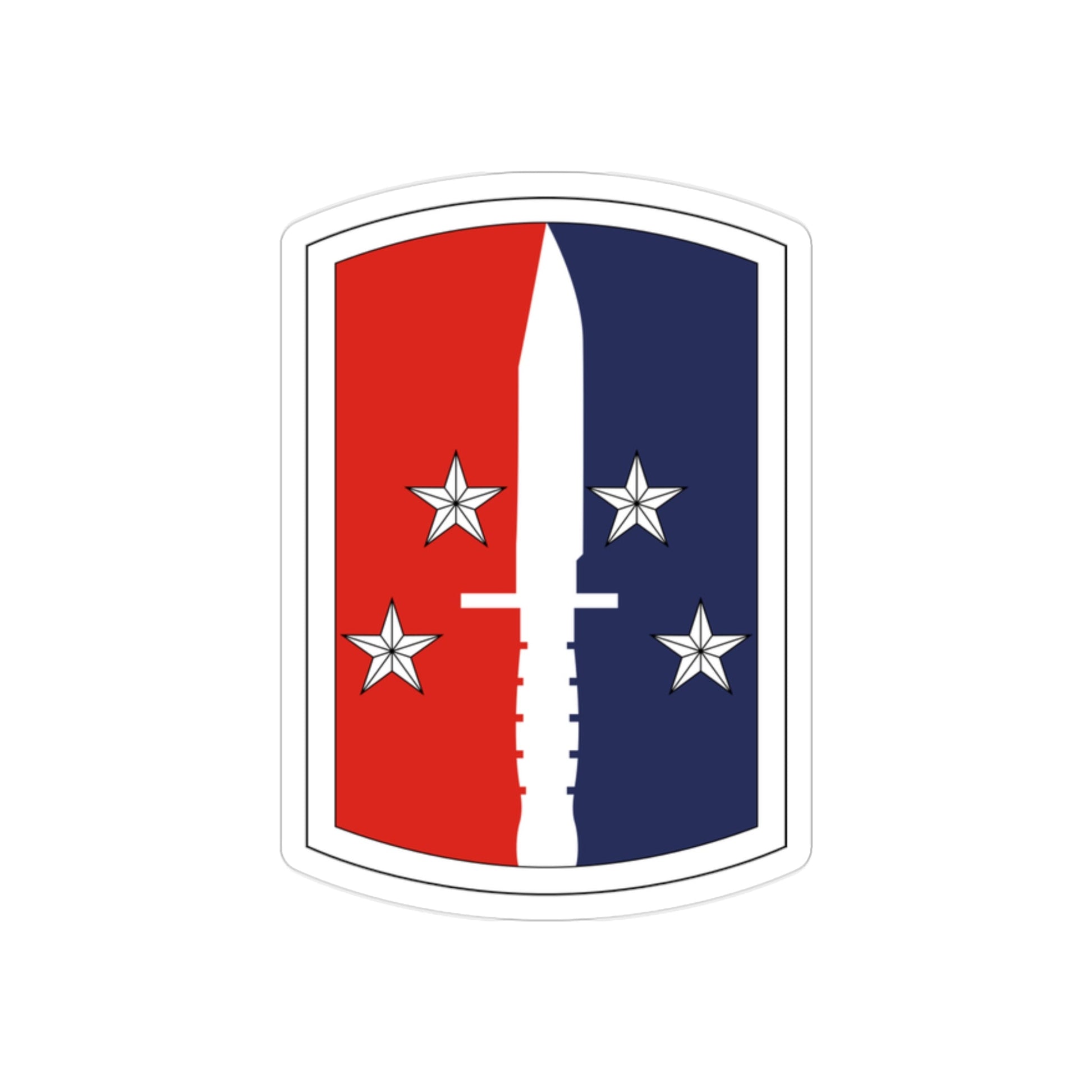 189th Infantry Brigade (U.S. Army) REVERSE PRINT Transparent STICKER-2 Inch-The Sticker Space