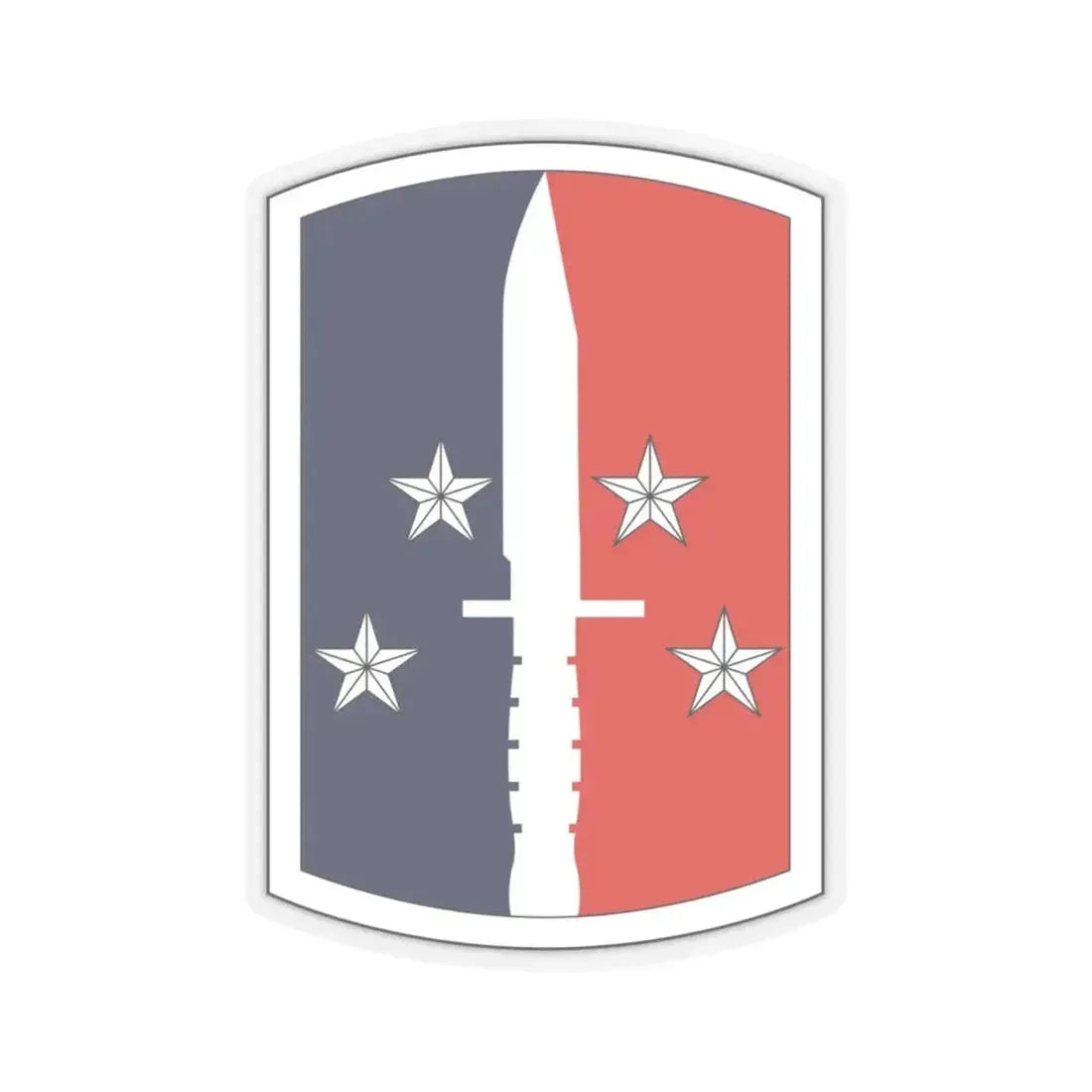 189th Infantry Brigade (U.S. Army) STICKER Vinyl Kiss-Cut Decal 4 Inch Transparent - The Sticker Space