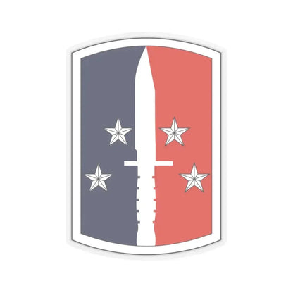 189th Infantry Brigade (U.S. Army) STICKER Vinyl Kiss-Cut Decal 4 Inch Transparent - The Sticker Space