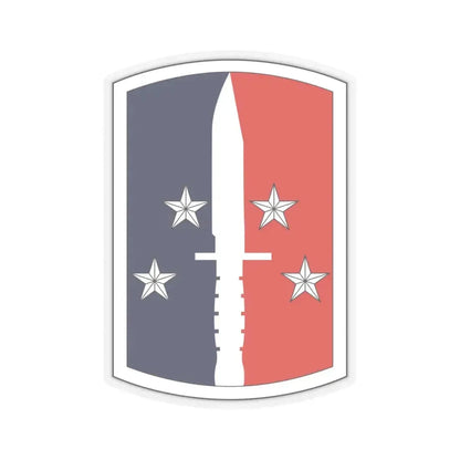 189th Infantry Brigade (U.S. Army) STICKER Vinyl Kiss-Cut Decal 6 Inch Transparent - The Sticker Space