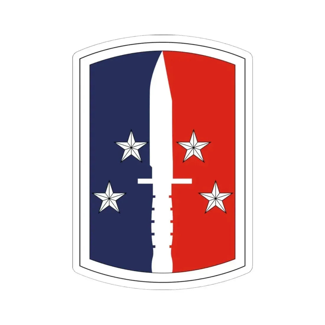 189th Infantry Brigade (U.S. Army) STICKER Vinyl Kiss-Cut Decal 6 Inch White - The Sticker Space