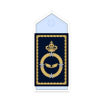 18.Moroccan Air Force LG (Morocco) (Military Rank) STICKER Vinyl Kiss-Cut Decal 3 Inch White - The Sticker Space