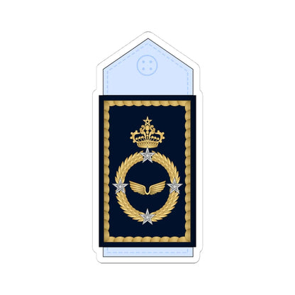 18.Moroccan Air Force LG (Morocco) (Military Rank) STICKER Vinyl Kiss-Cut Decal 4 Inch White - The Sticker Space