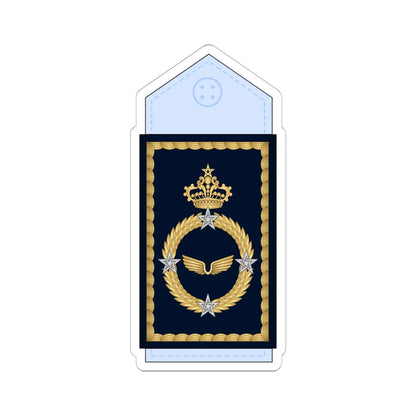 18.Moroccan Air Force LG (Morocco) (Military Rank) STICKER Vinyl Kiss-Cut Decal 6 Inch White - The Sticker Space