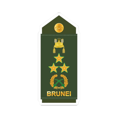 18.RBrLF LG (Brunei) (Military Rank) STICKER Vinyl Kiss-Cut Decal 2 Inch White - The Sticker Space