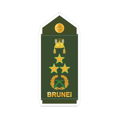 18.RBrLF LG (Brunei) (Military Rank) STICKER Vinyl Kiss-Cut Decal 3 Inch White - The Sticker Space
