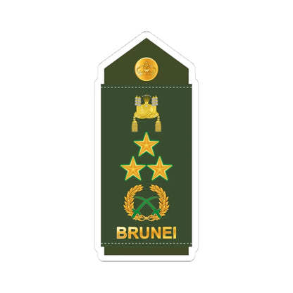 18.RBrLF LG (Brunei) (Military Rank) STICKER Vinyl Kiss-Cut Decal 4 Inch White - The Sticker Space