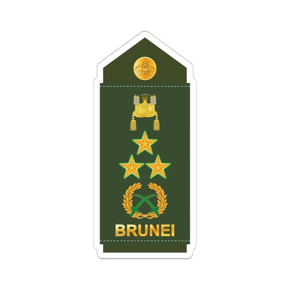 18.RBrLF LG (Brunei) (Military Rank) STICKER Vinyl Kiss-Cut Decal 6 Inch White - The Sticker Space