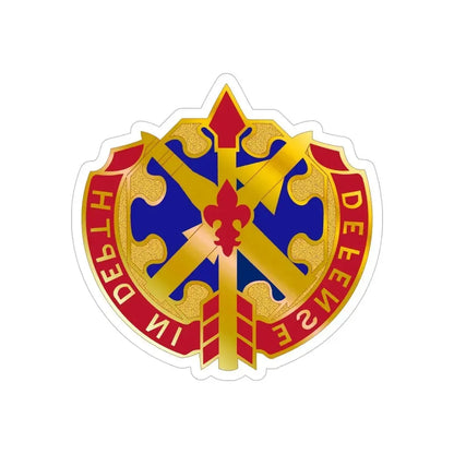 18th Air Defense Artillery Group (U.S. Army) REVERSE PRINT Transparent Die-Cut STICKER - The Sticker Space