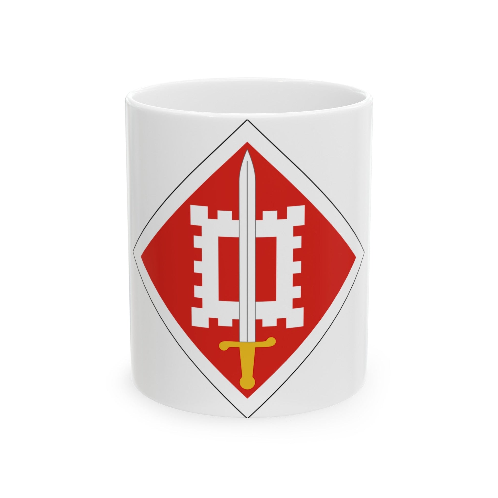 18th Engineer Brigade (U.S. Army) White Coffee Mug-11oz-The Sticker Space