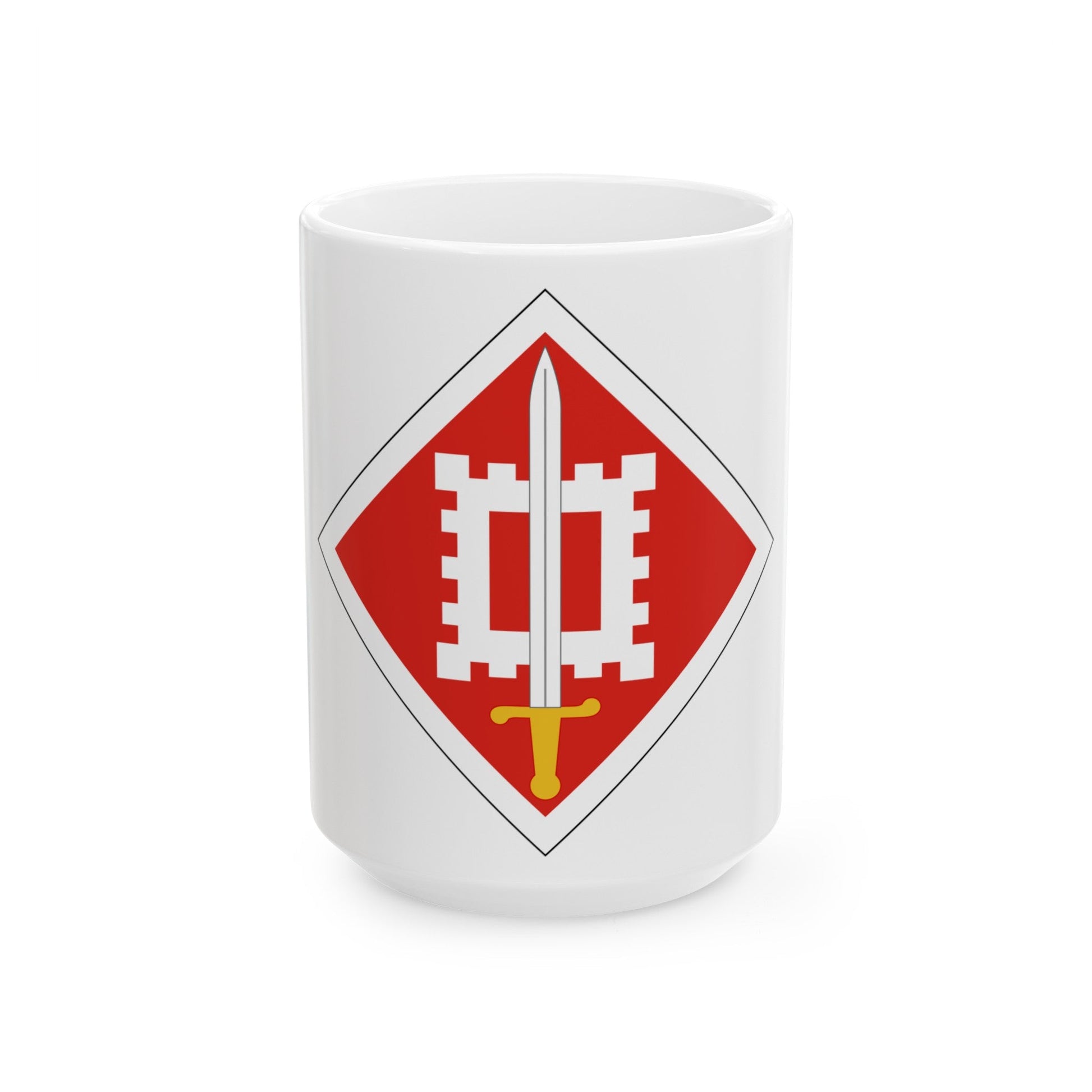 18th Engineer Brigade (U.S. Army) White Coffee Mug-15oz-The Sticker Space