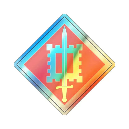 18th Engineer Brigade (U.S. Army) Holographic STICKER Die-Cut Vinyl Decal 6 Inch Holographic - The Sticker Space