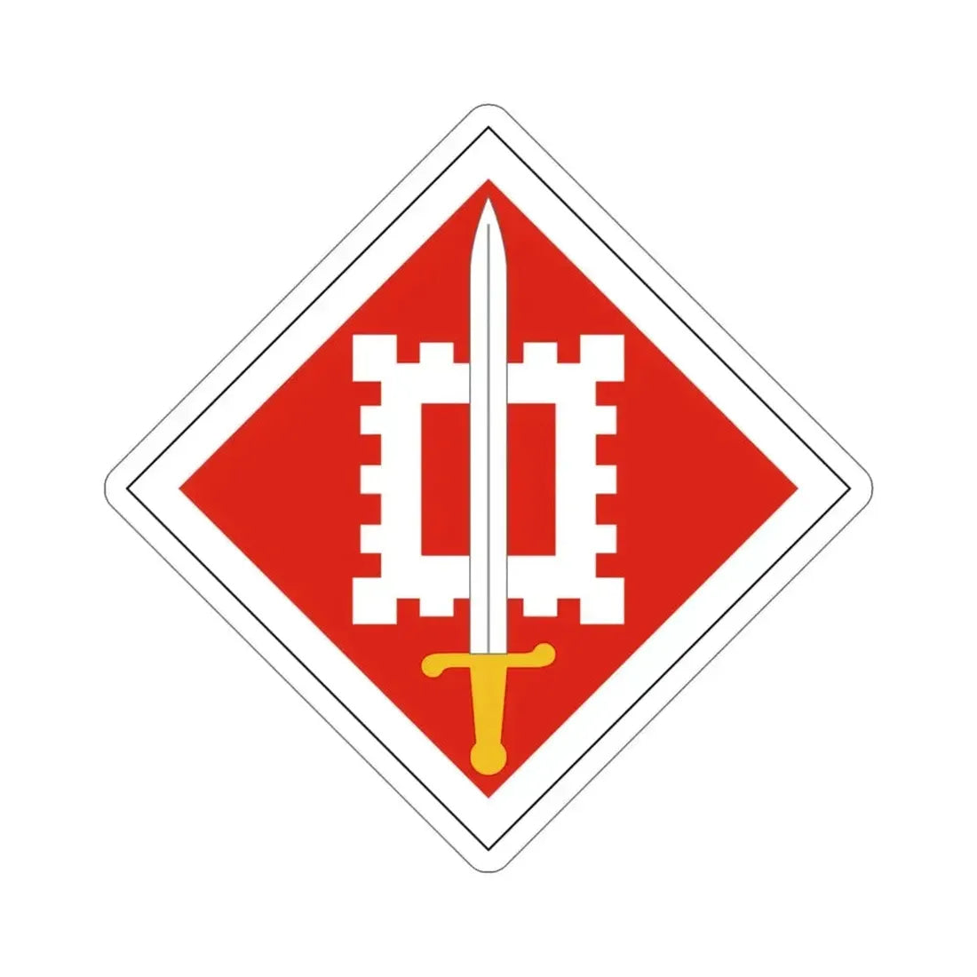 18th Engineer Brigade (U.S. Army) STICKER Vinyl Die-Cut Decal 4 Inch - The Sticker Space