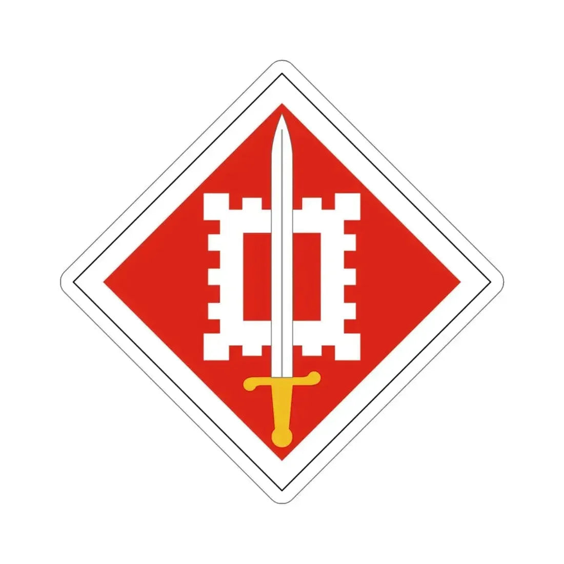 18th Engineer Brigade (U.S. Army) STICKER Vinyl Die-Cut Decal 5 Inch - The Sticker Space