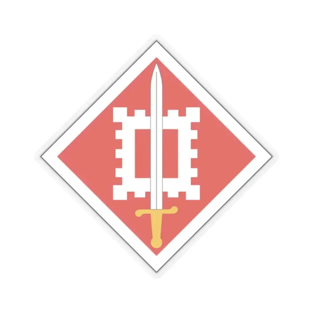 18th Engineer Brigade (U.S. Army) STICKER Vinyl Kiss-Cut Decal 2 Inch Transparent - The Sticker Space