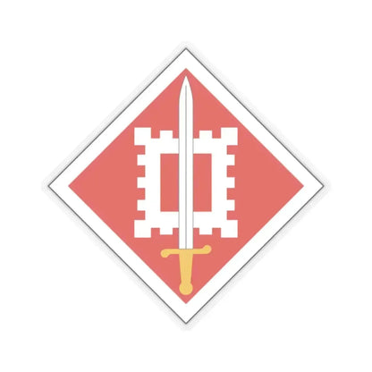 18th Engineer Brigade (U.S. Army) STICKER Vinyl Kiss-Cut Decal 2 Inch Transparent - The Sticker Space